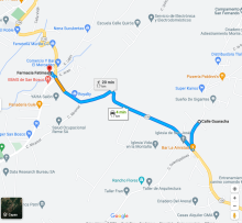 Route to Fatima pharmacy