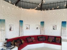 Pool house decoration