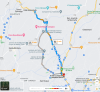 Route to Frutas y Verduras in Barva
